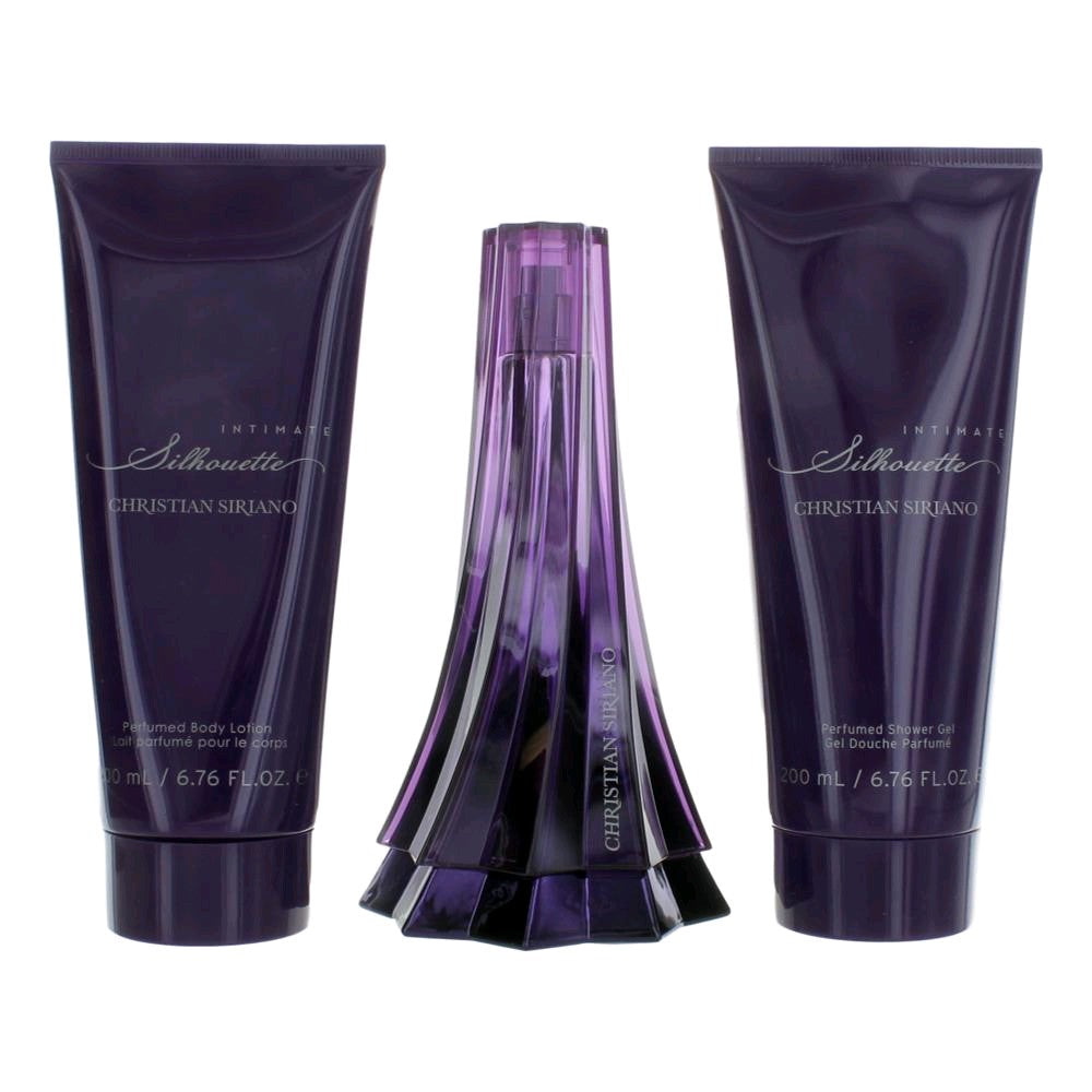 Bottle of Intimate Silhouette by Christian Siriano, 3 Piece Gift Set for Women